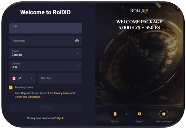 Roll XO Casino Login